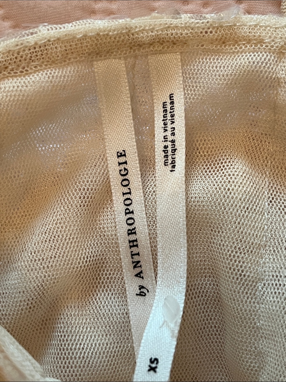 NWOT Anthropologie Sequin Tulle Flutter Ruffle Blouse - Picture 5 of 7